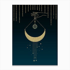 Believe In The Magic Of The Moon Canvas Print