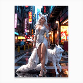 White Wolf 1 Canvas Print