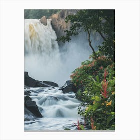 Waterfall In The Rainforest Canvas Print