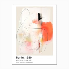 World Tour Exhibition, Abstract Art, Berlin, 1960 6 Canvas Print