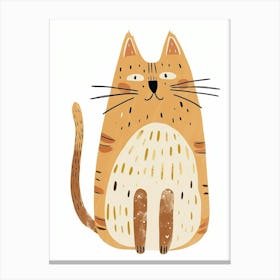 Sokoke Cat Clipart Illustration 2 Canvas Print