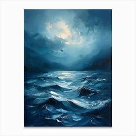 Ocean At Night Canvas Print