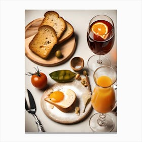 Breakfast In Spain Canvas Print