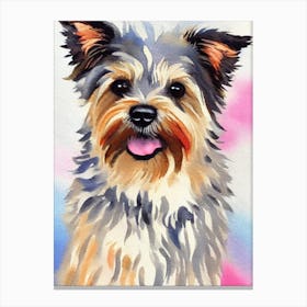 Cairn Terrier Watercolour dog Canvas Print