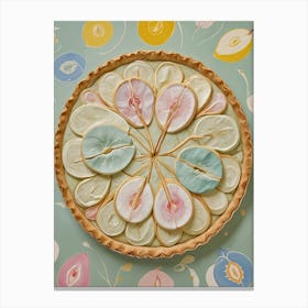 Pastel Flower Petal Banana Pie Canvas Print