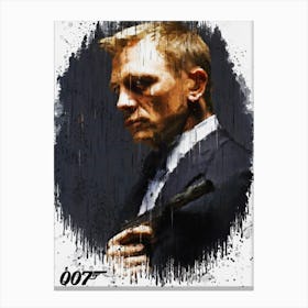Daniel Craig Is James Bond Canvas Print