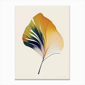 Ginkgo Leaf Abstract 3 Canvas Print