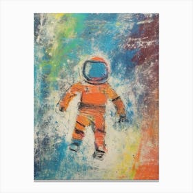 Astronaut Crayon 1 Canvas Print