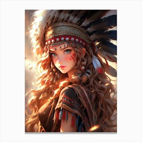 Indian Girl Canvas Print