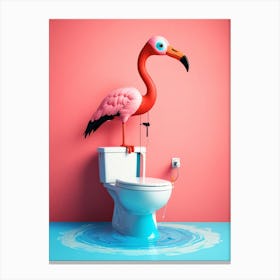 Pink Flamingo Canvas Print