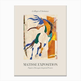 Horse 4 Matisse Inspired Exposition Animals Poster Canvas Print