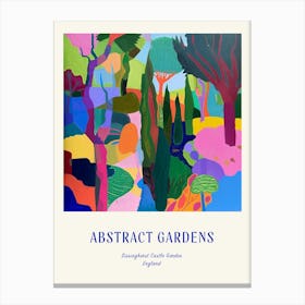 Colourful Gardens Sissinghurst Castle Garden England 2 Blue Poster Canvas Print