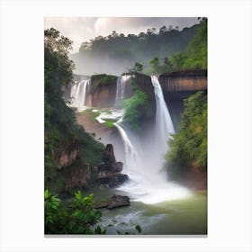 Anisakan Falls, Myanmar Realistic Photograph (3) Canvas Print