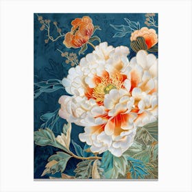 Peony Painting 10 Canvas Print