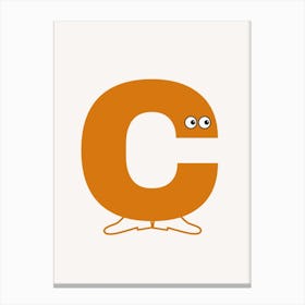 Alphabet Poster C Canvas Print