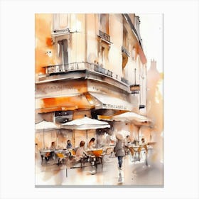 Cafe Paris 1 Canvas Print