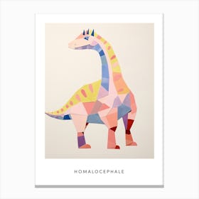 Nursery Dinosaur Art Homalocephale 2 Poster Canvas Print