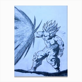 Dragon Ball Z Drawing Canvas Print