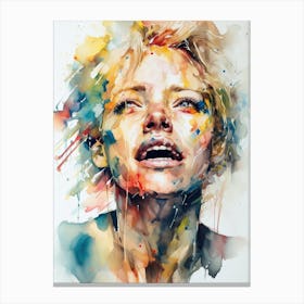 Amazed Moods Watercolor Canvas Print