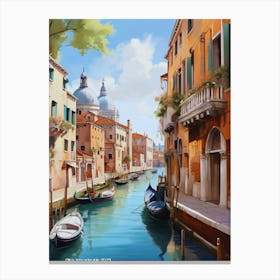 Venice Canal.5 1 Canvas Print