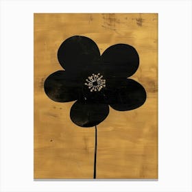 Black Flower Canvas Print Canvas Print