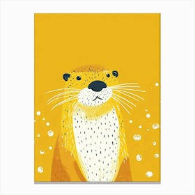 Yellow Sea Otter 2 Canvas Print