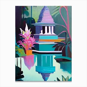 Tirta Gangga, Indonesia Abstract Still Life Canvas Print