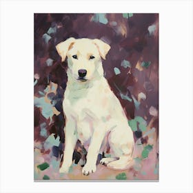 A Siberian Husky Dog Painting, Impressionist 2 Canvas Print