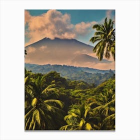 Manuel Antonio National Park Costa Rica Vintage Poster Canvas Print