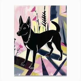 Black Dog Canvas Print