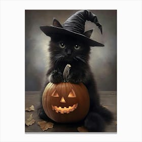 Halloween Cat 1 Canvas Print