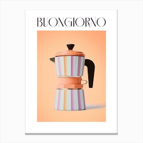 Moka Espresso Italian Coffee Maker Buongiorno 6 Canvas Print