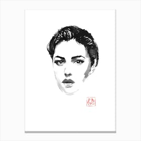 Portrait Of Monica Canvas Print