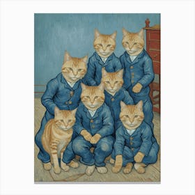 Group Of Cats Canvas Print