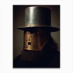 Man In A Helmet Canvas Print