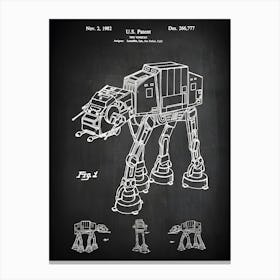 Movie Art Patent Print Lucas Film Movie Art Action Figure Patent At At Walker All Terrain Armored Transport Star Art Wars Ef7771 Canvas Print