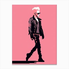 Punk Vibes in Pink Canvas Print