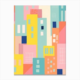 New York City Colourful View 3 Canvas Print