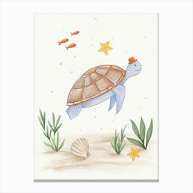 Little Sea Turtle Canvas Print