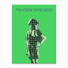 You Know I M No Good Amy Winehouse Canvas Print