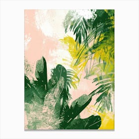 Tropical Palm Leaves 1 Canvas Print