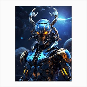 Scorpion In Cyborg Body #3 Canvas Print