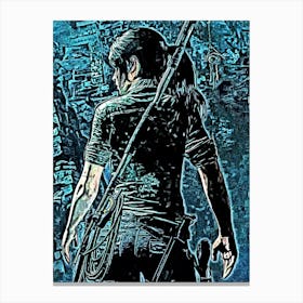 Woman Tomb Raider Videogame Canvas Print