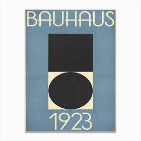 bauhaus exhibition art1919 print Canvas Print