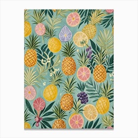 Abstract Pineapples Canvas Print