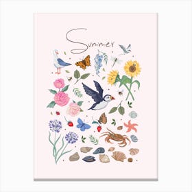 Summer Wildlife Canvas Print