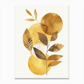 Gold Leaves Canvas Print Canvas Print