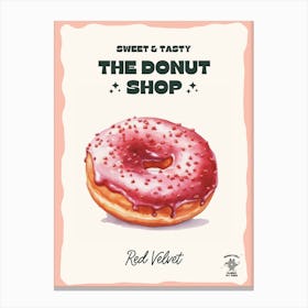 Red Velvet Donut The Donut Shop 0 Canvas Print