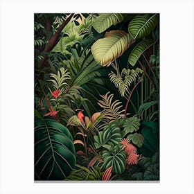 Majestic Jungle 11 Botanicals Canvas Print