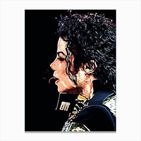 Michael Jackson king of pop music 3 Canvas Print